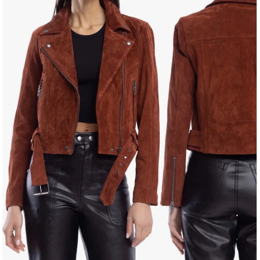 BLANKNYC Suede Moto Jacket